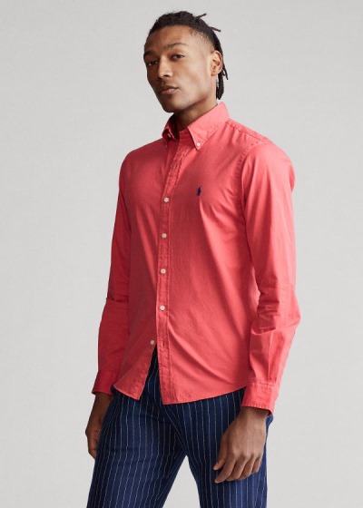 Men's Polo Ralph Lauren Classic Fit Twill Shirts | 365724AZV